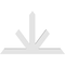 Ekena Millwork Saratoga Architectural Grade PVC Gable Bracket, 72"W x 48"H x 6"D x 6"F, 16/12 Pitch GBP072X48X0606SAR00 - alternate 4